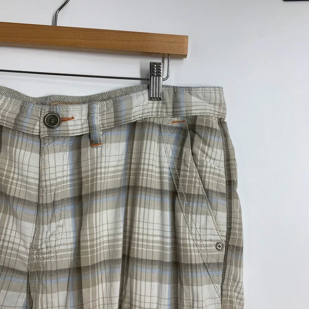 Tommy Bahama Men's Plaid Cargo Shorts Casual‎ Outdoor Summer Size 34